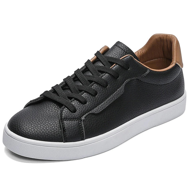 Ezra Pebbled Leather Sneakers