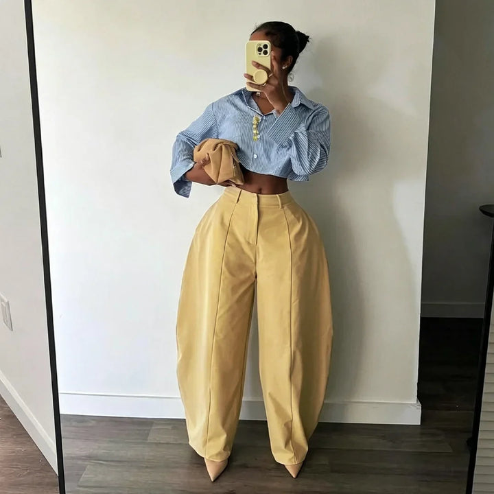 Shannon Barrel Leg Trousers