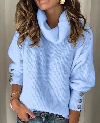 Noelle Turtleneck Ribbed Sweater