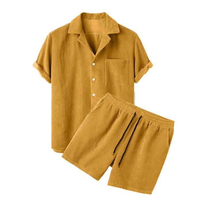 Adrian Button Down Summer Polo Set