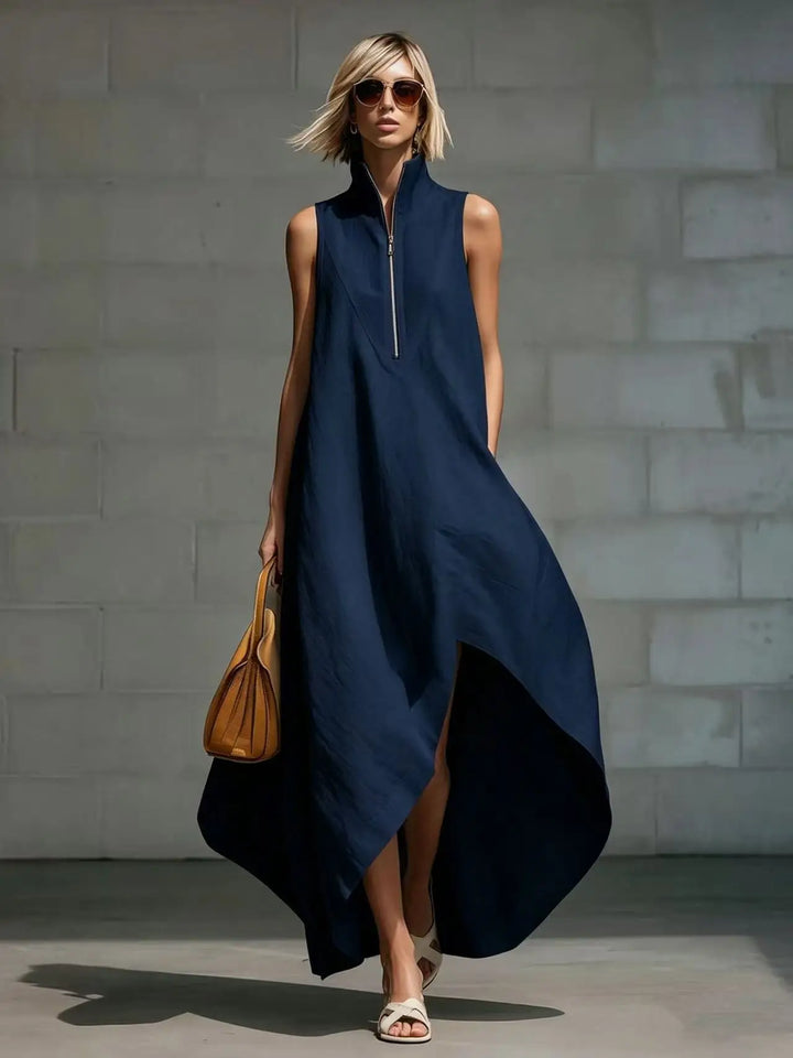 Briony Sleeveless Relaxed Linen Maxi Dress