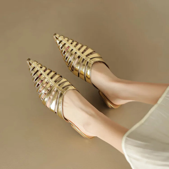 Rafaelle Woven Pointed Mules