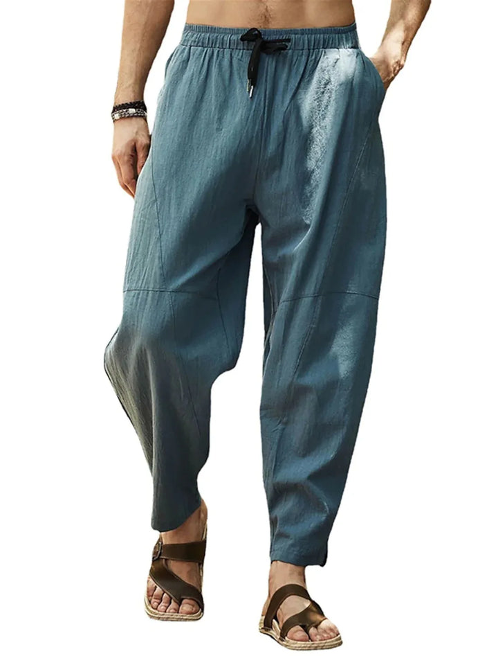 Hudson Relaxed Fit Drawstring Tapered Trousers