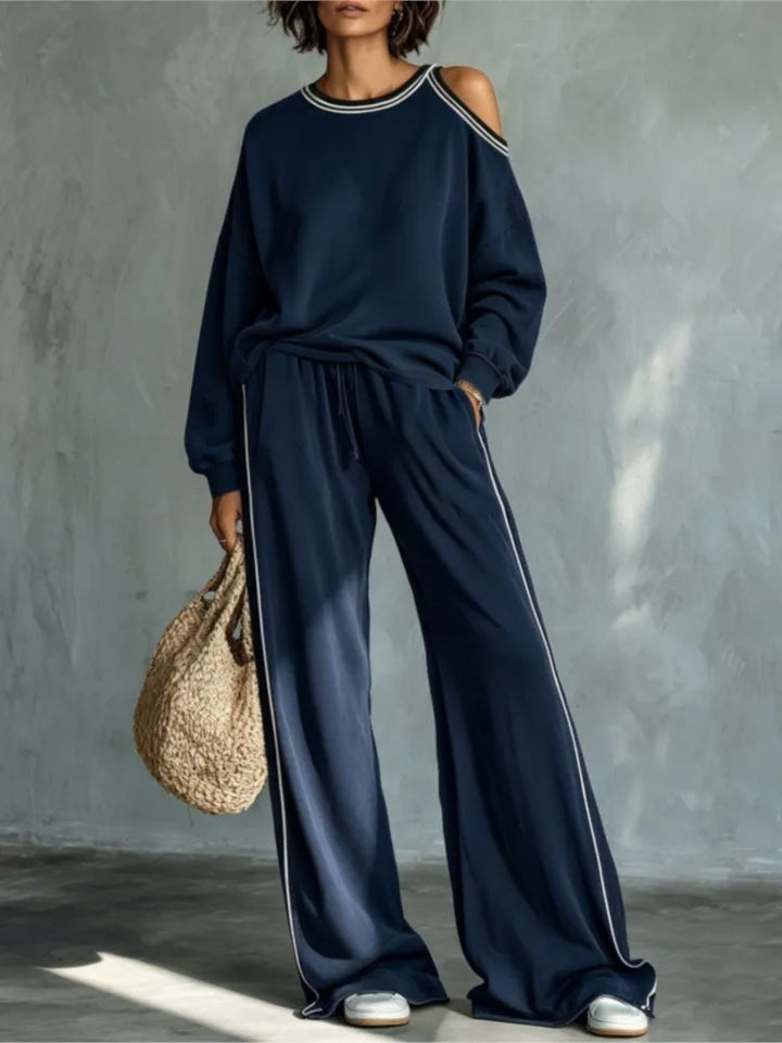 Britney Cold Shoulder Lounge Set