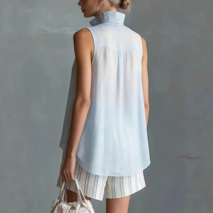 Elodie Casual Stripe Shorts Set