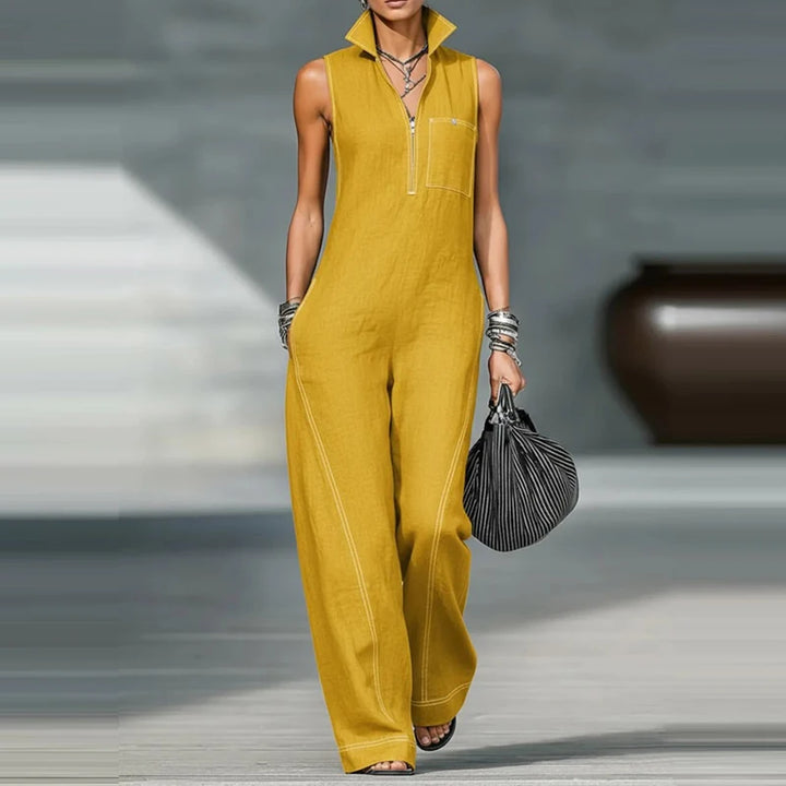 Brenda Sleeveless Wide Leg Jumpsuit