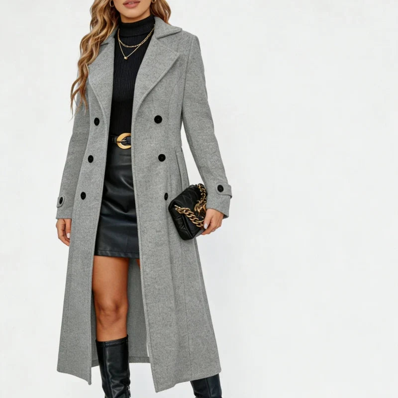 Thea Double Breasted Wool Coat