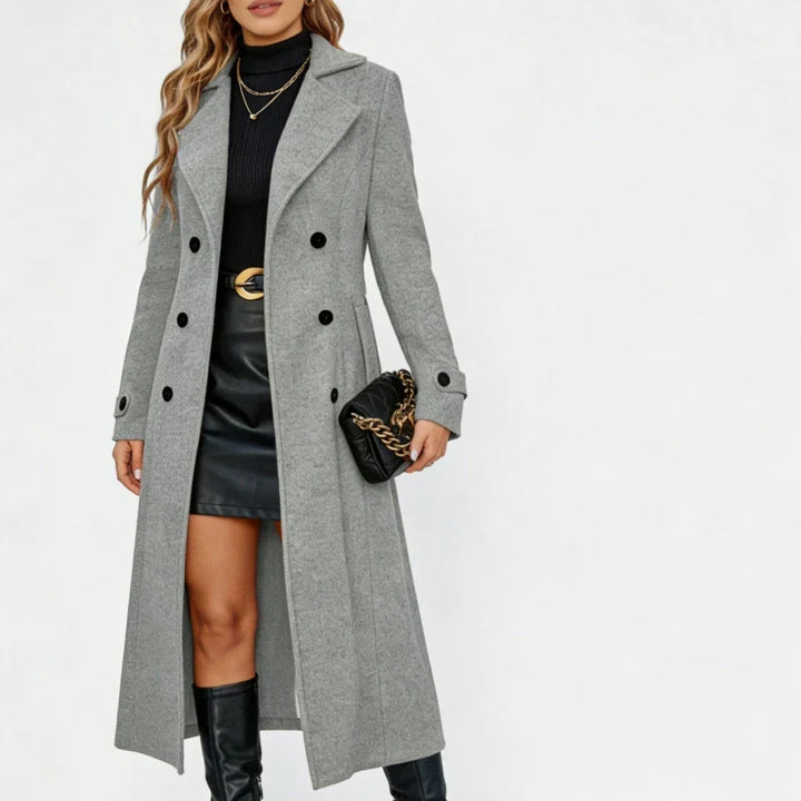 Thea Double Breasted Wool Coat