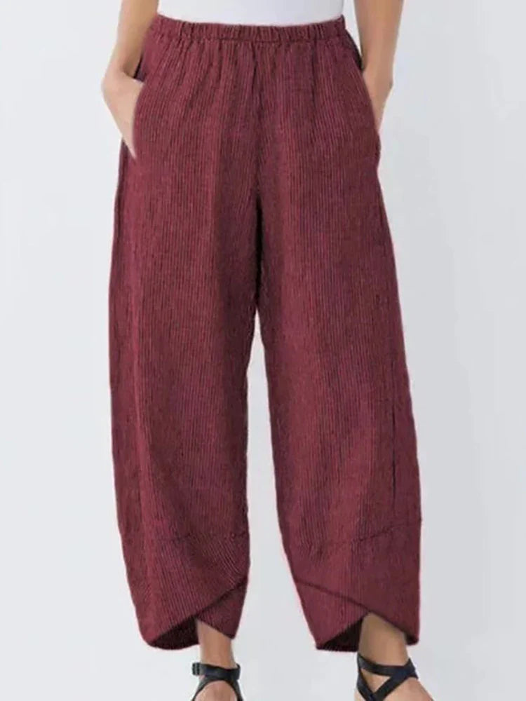 Madison Cotton Linen Harem Pants