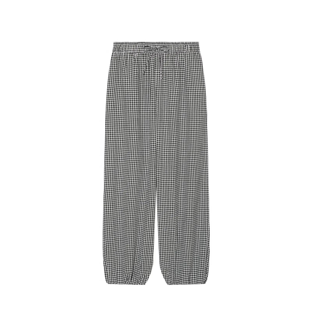 Grace Plaid Lantern Trousers