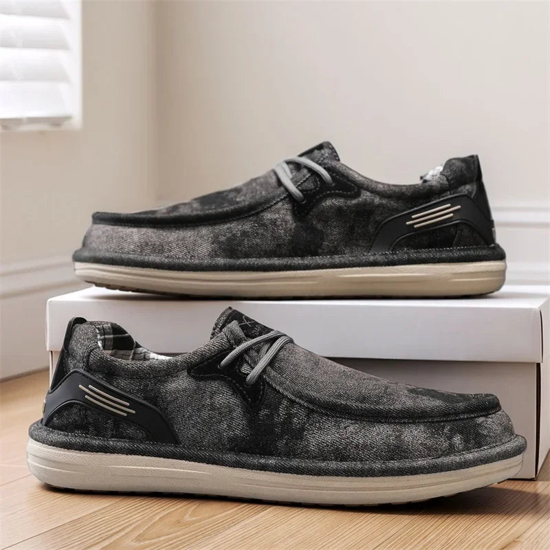 Wesley Washed Canvas Loafers