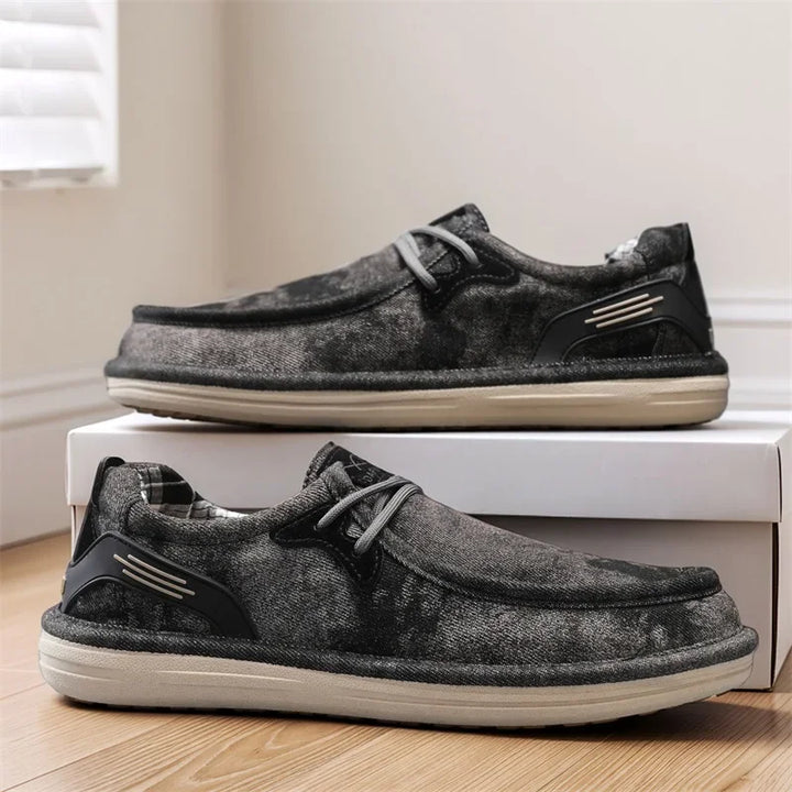 Wesley Washed Canvas Loafers