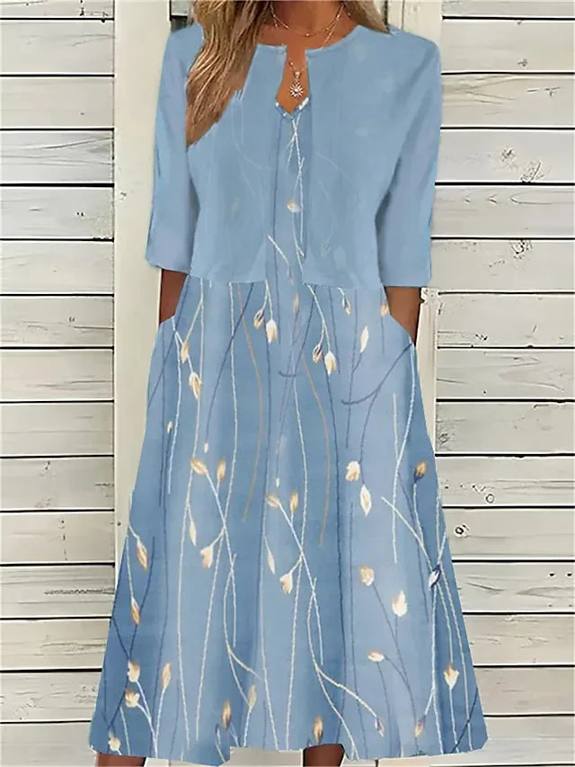 Angelina Floral Midi Dress