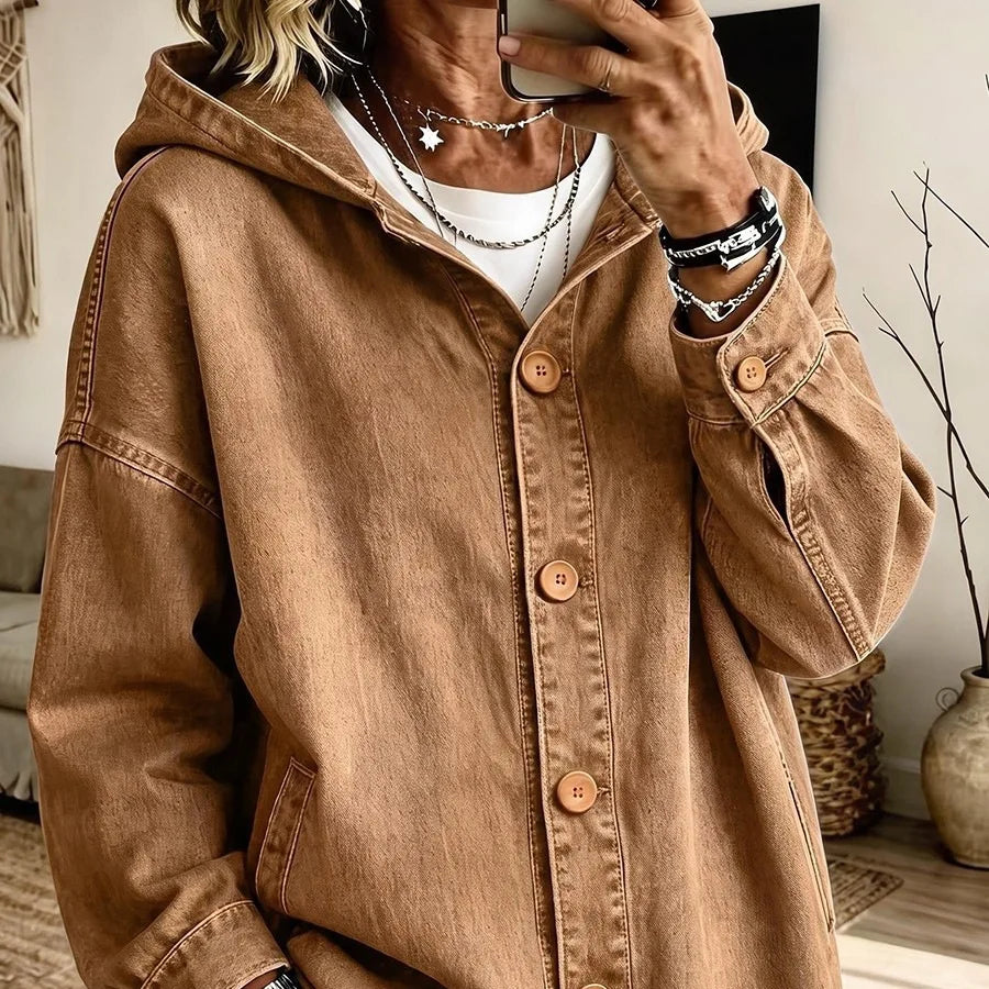 Aveline Hooded Denim Jacket