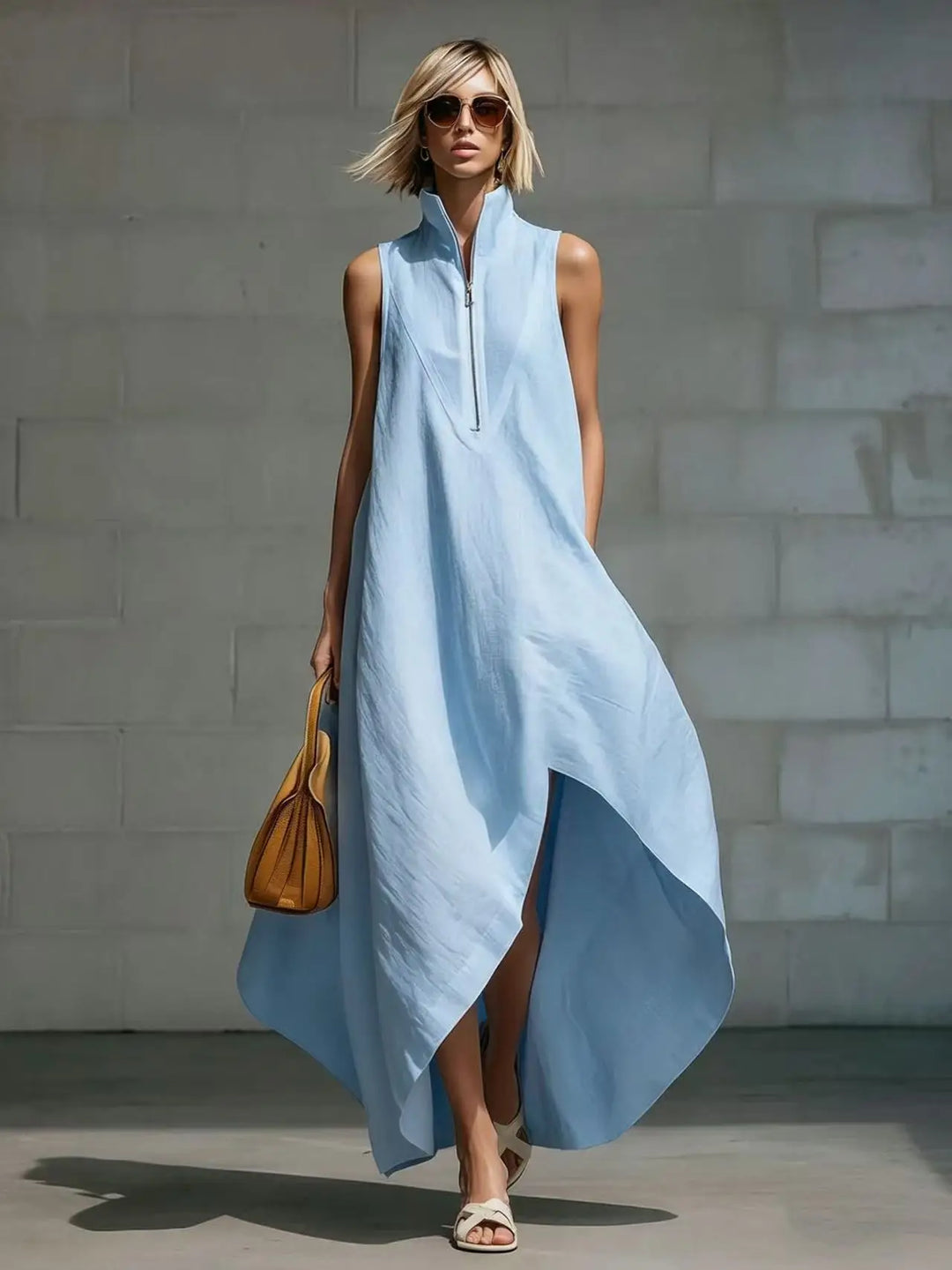 Briony Sleeveless Relaxed Linen Maxi Dress