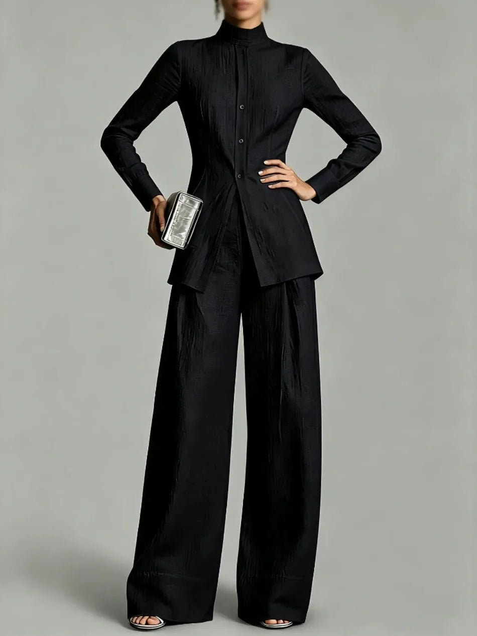 Miravel Peplum Two-Piece Set