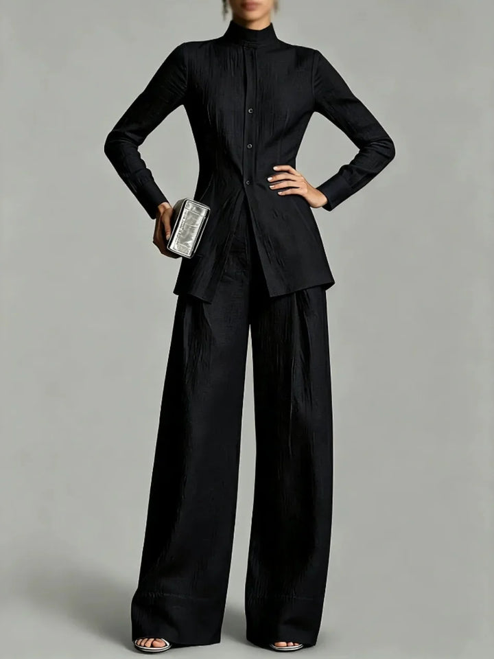 Miravel Peplum Two-Piece Set