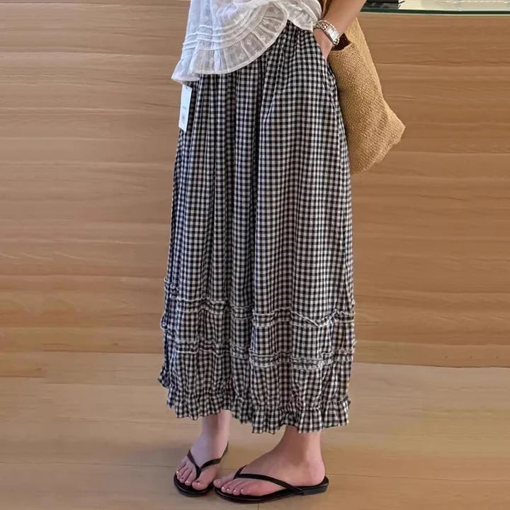 Daniella Lace Trim Wide Leg Trousers