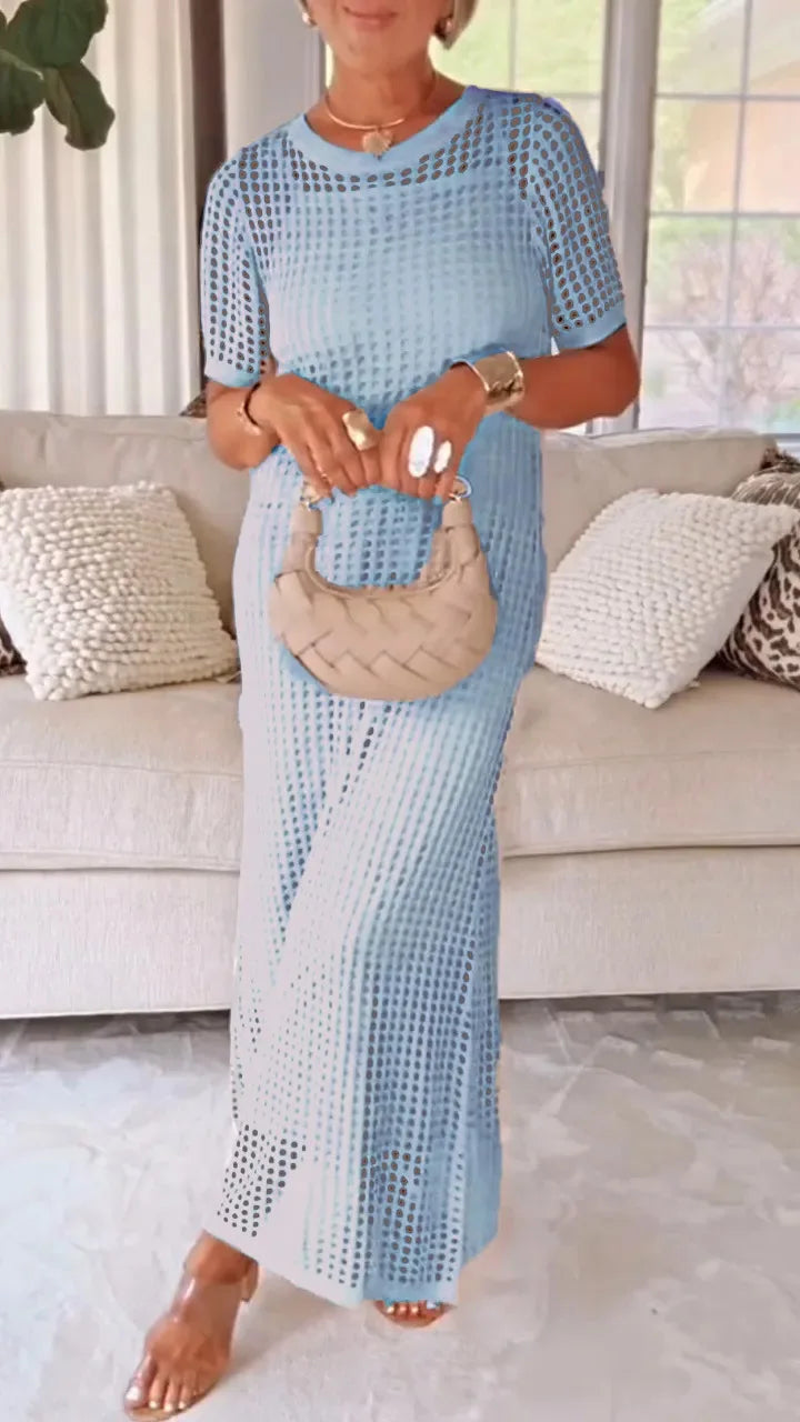 Mia Breathable Knit Maxi Dress