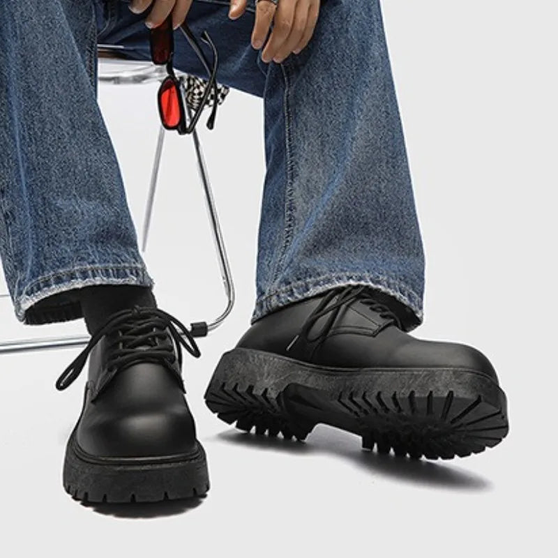Oscar Chunky Sole Leather Shoes