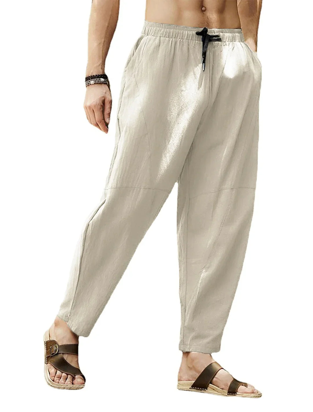 Hudson Relaxed Fit Drawstring Tapered Trousers