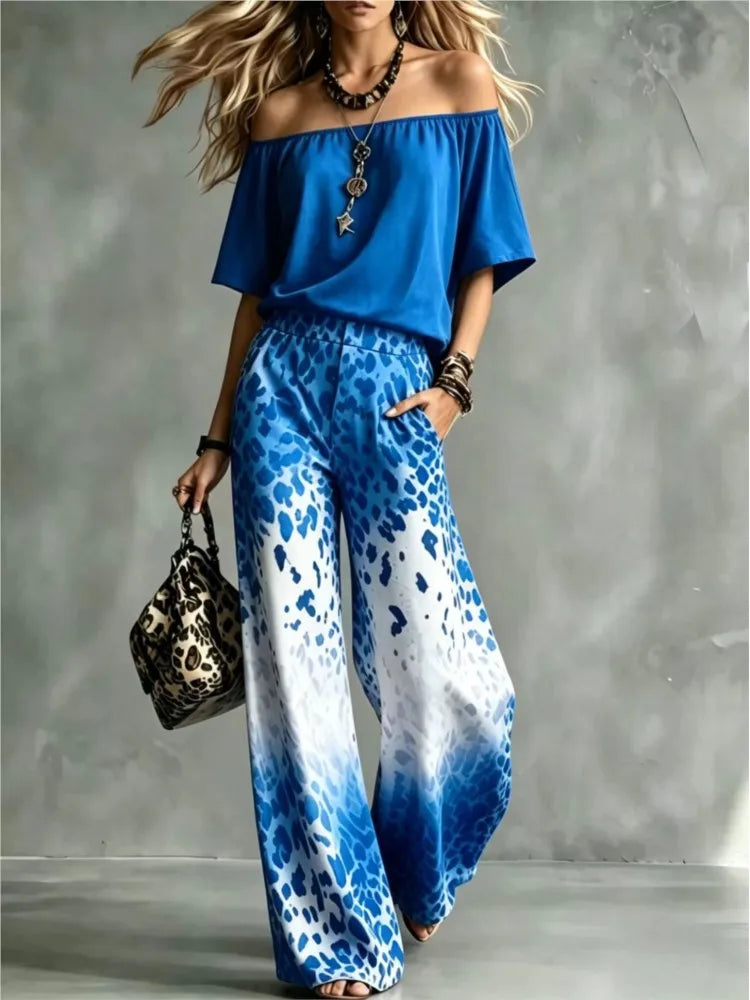 Maya Off Shoulder Trouser Set