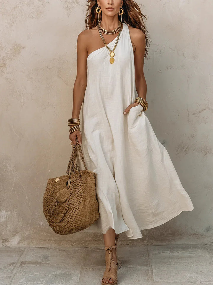 Emilia Asymmetrical Midi Dress