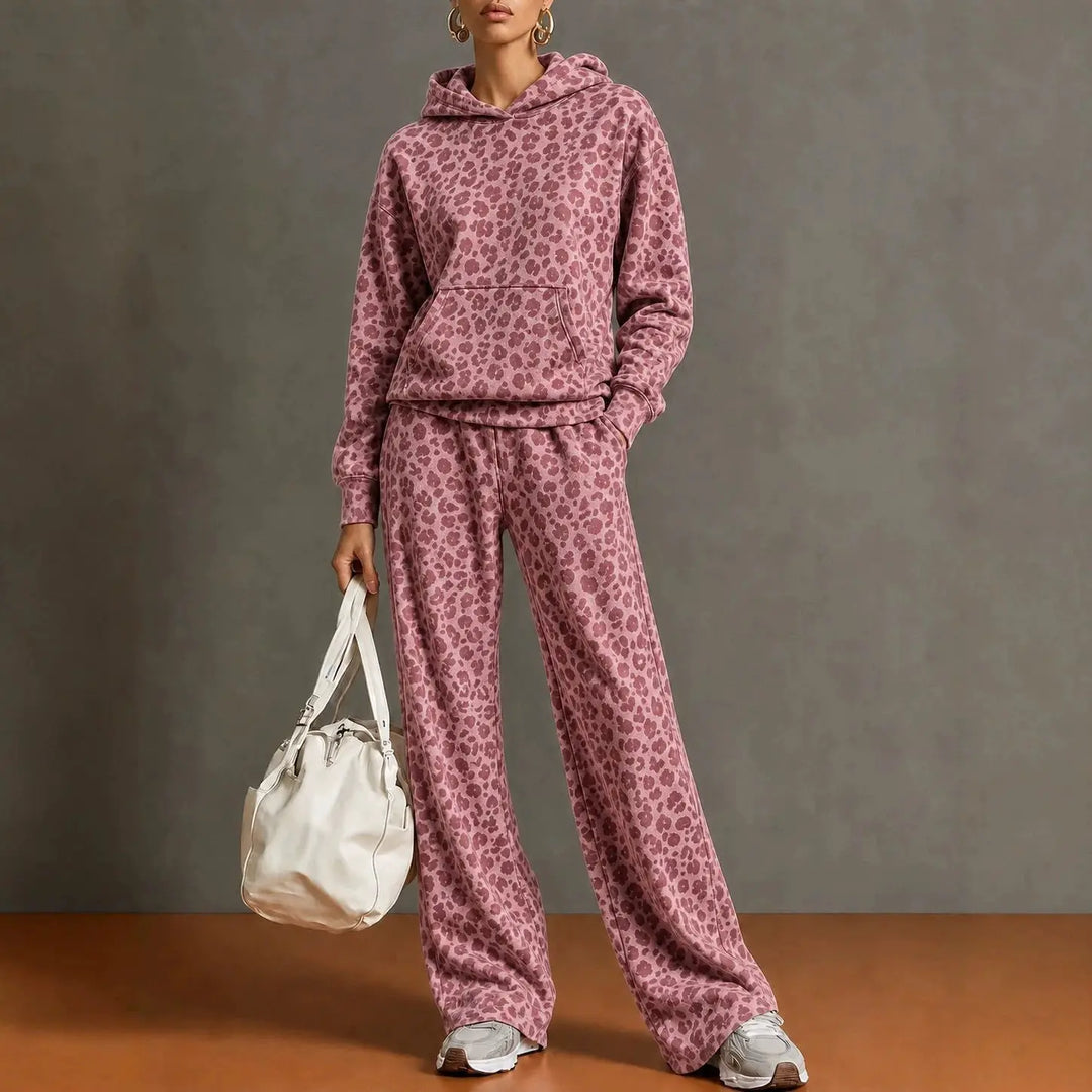 Marlowe Leopard Print Sweatsuit