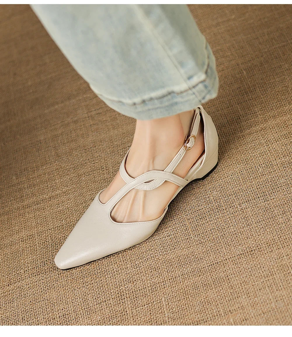 Ayana Pointed Mary Jane Heels
