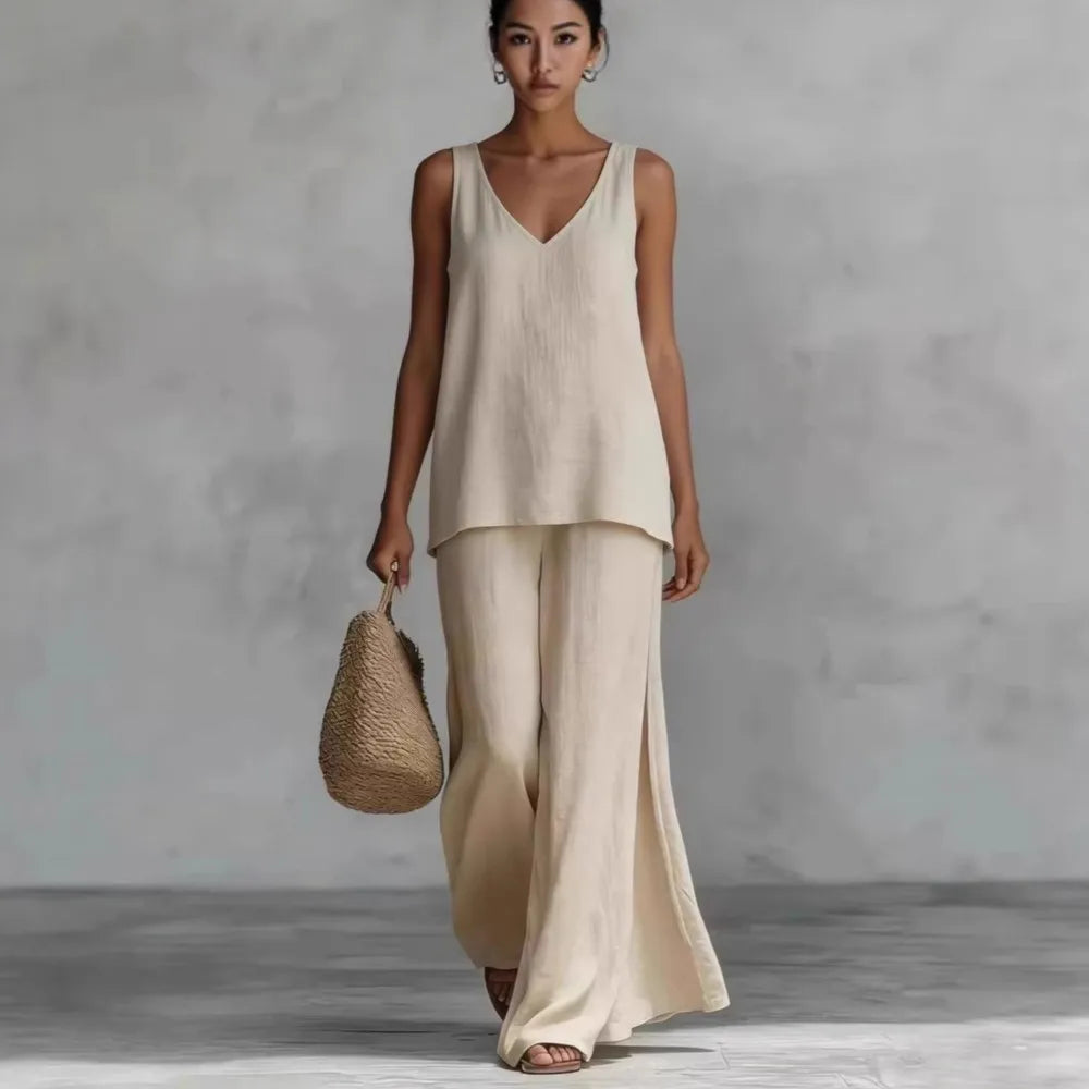 Madina Wide Leg Matching Set
