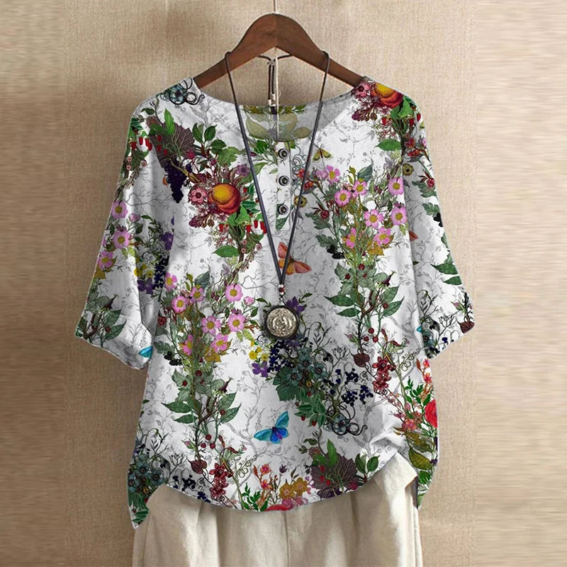 Gloria Retro-Inspired Blouse
