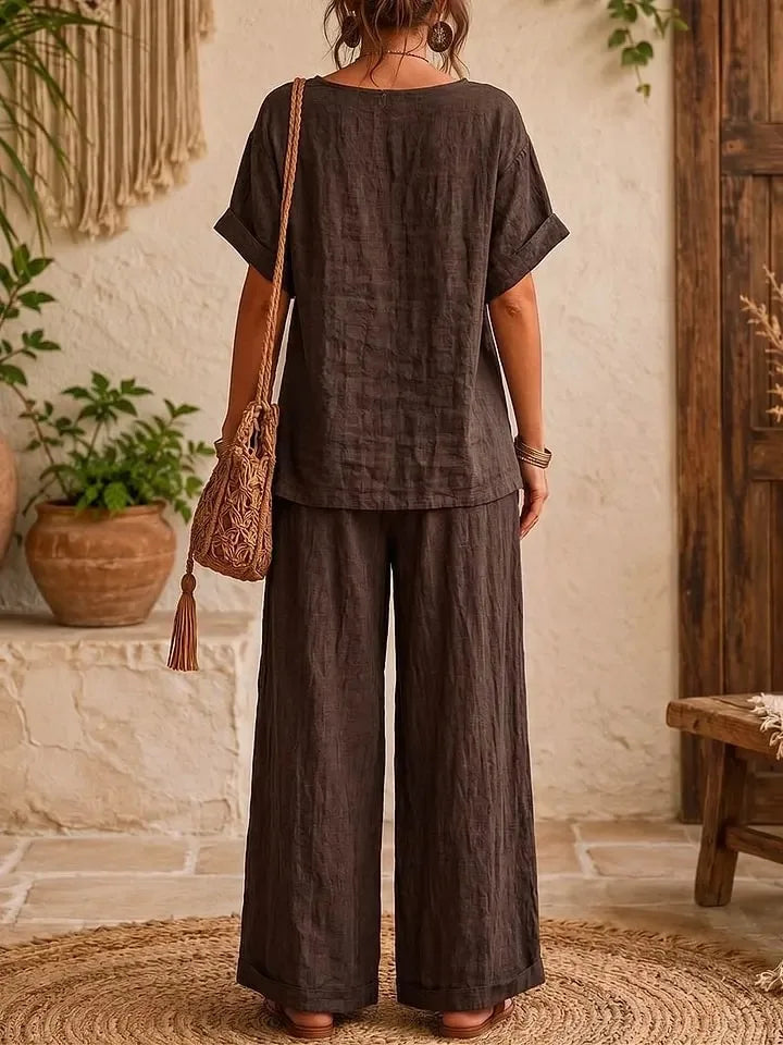 Eileen Casual Relaxed Trouser Set