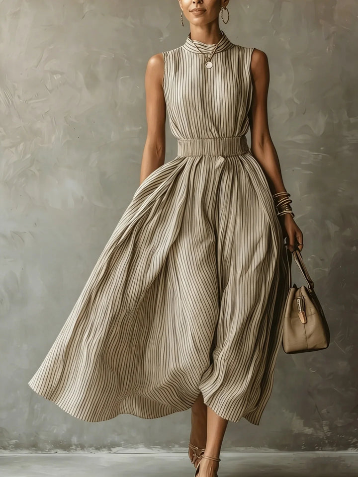 Sophia Elegant Sleeveless Midi Dress