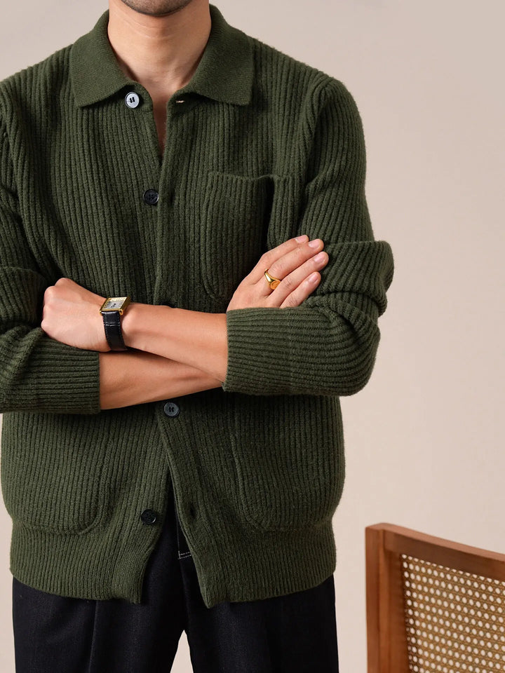 Ignatius Ribbed Knit Cardigan
