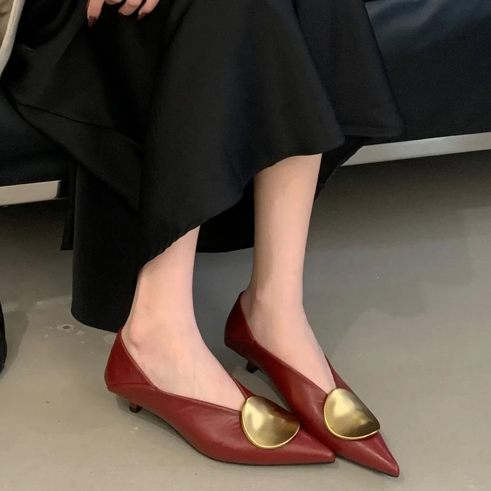 Arabella Comfortable Pointed Toe Low Heels