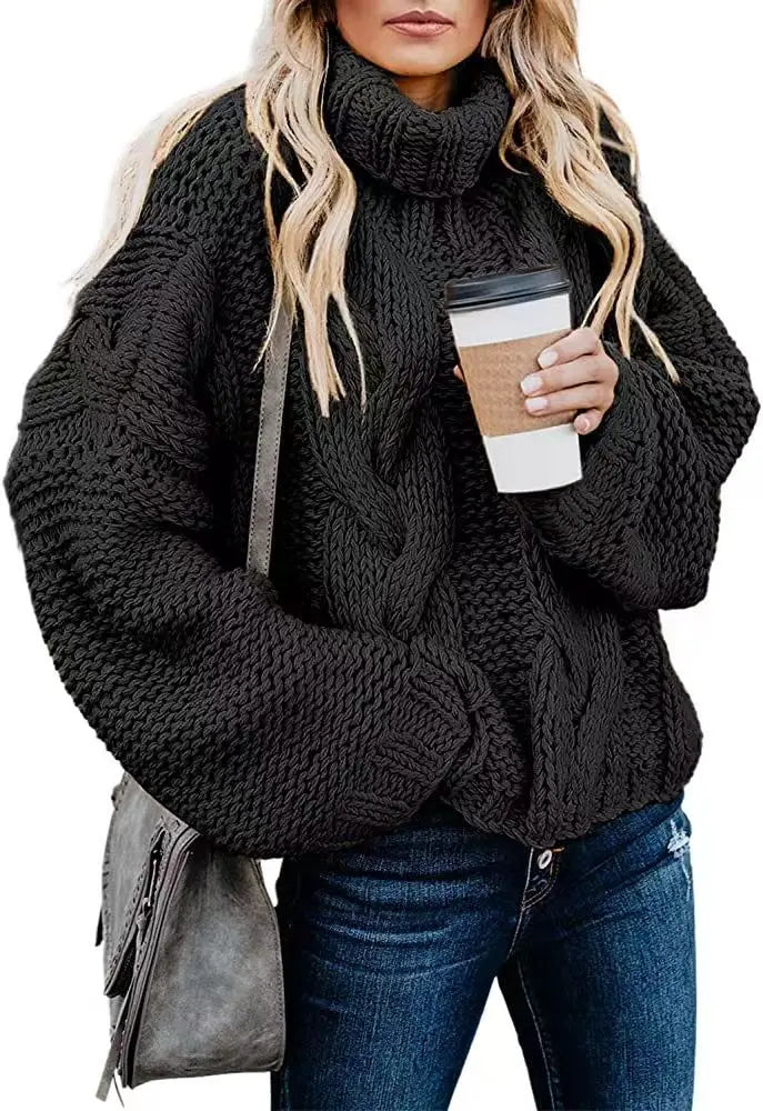 Ivy Cable Knit Turtleneck Sweater