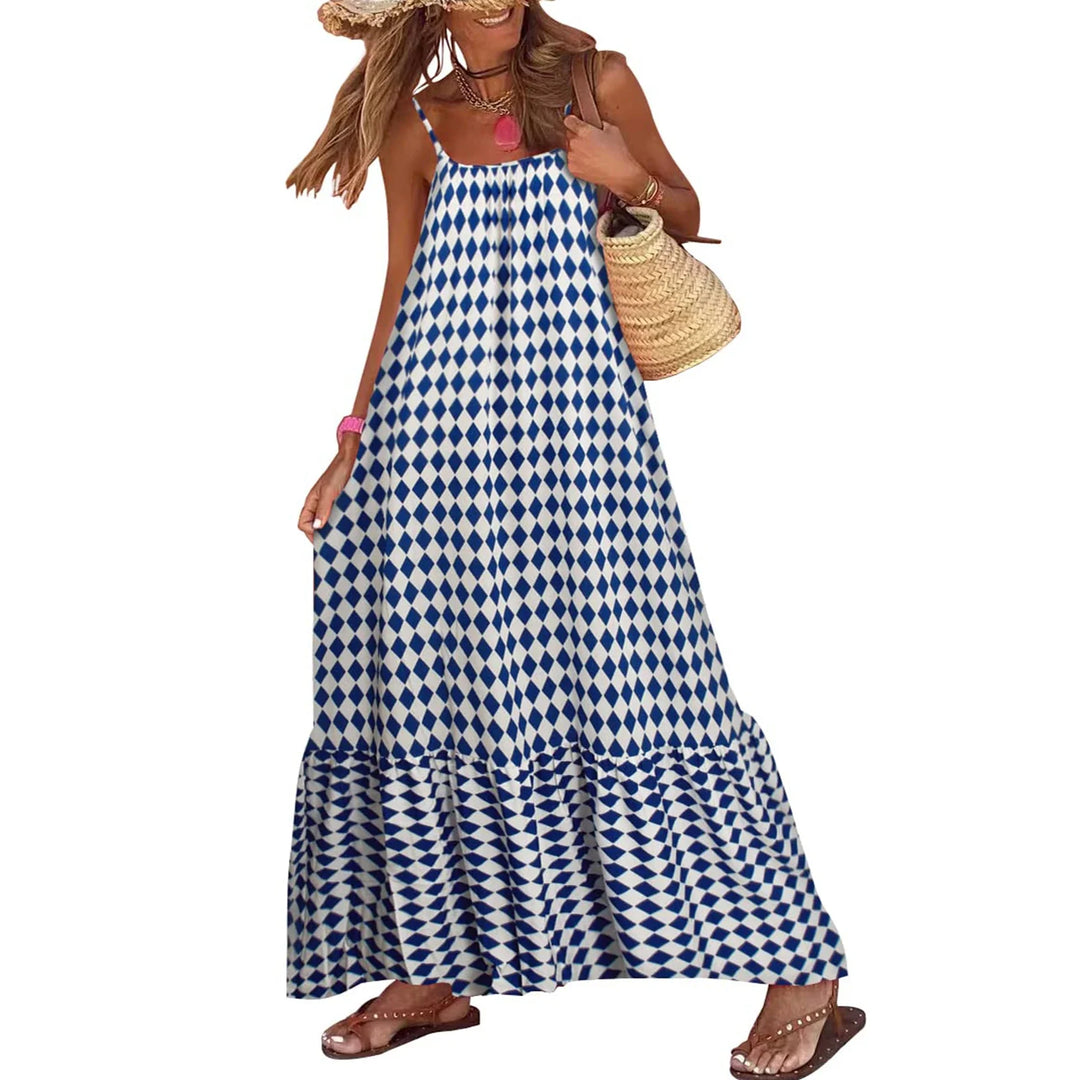 Valeria Mosaic Print Maxi Dress
