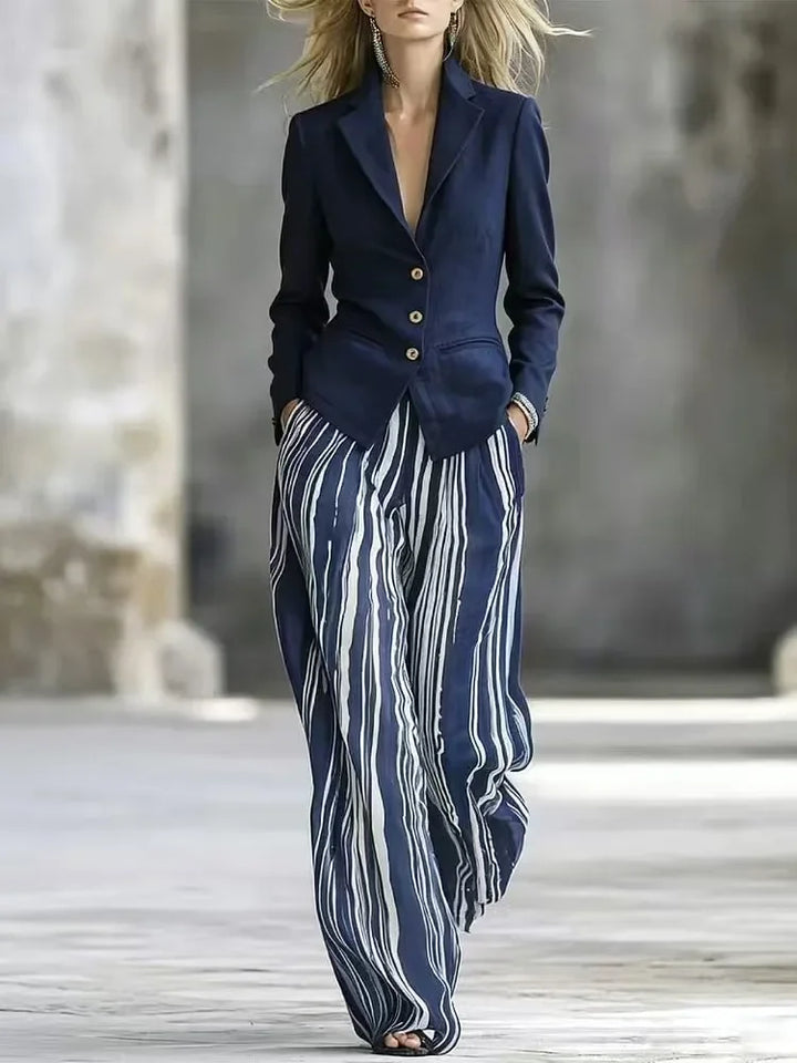 Odalisia Wide Leg Pant Suit