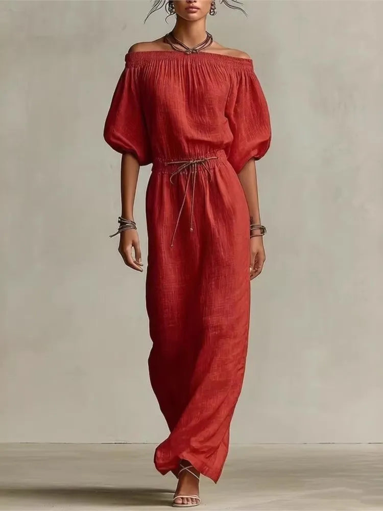Dorothy Off Shoulder Maxi Dress
