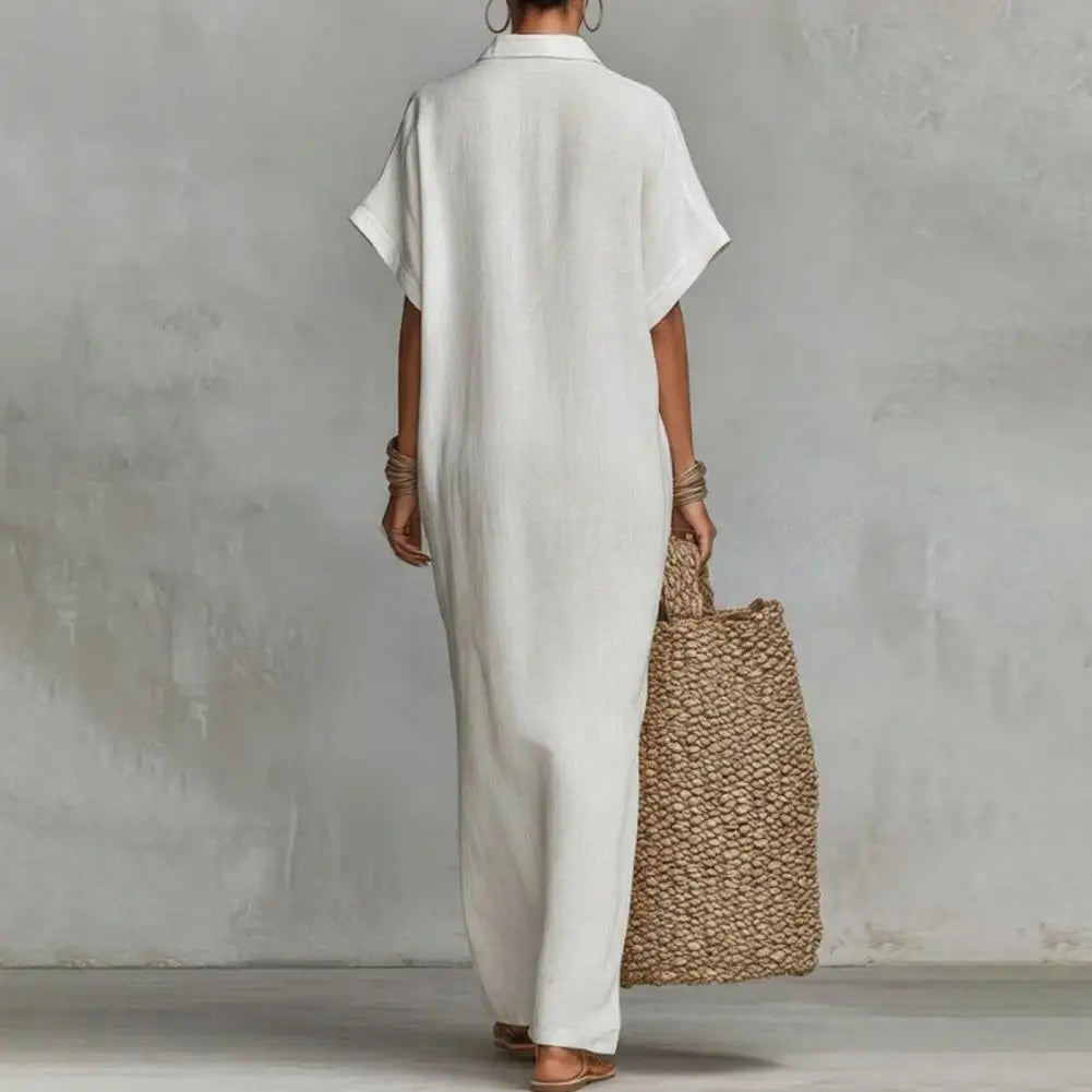 Salone Short Sleeve Maxi Dress
