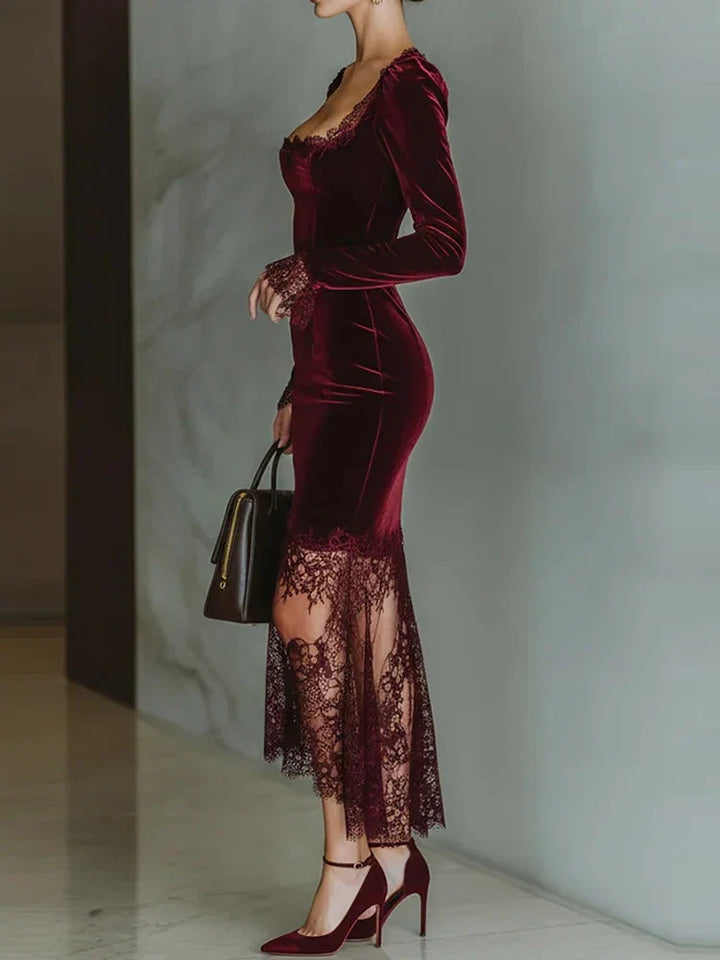 Marlena Velvet Lace Dress