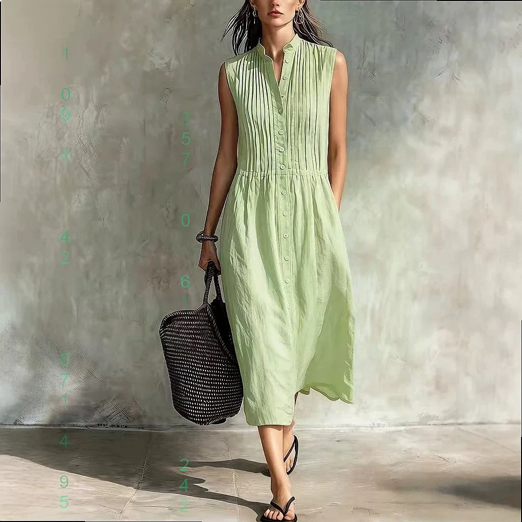 Lenoria Elegant Relaxed Midi Dress