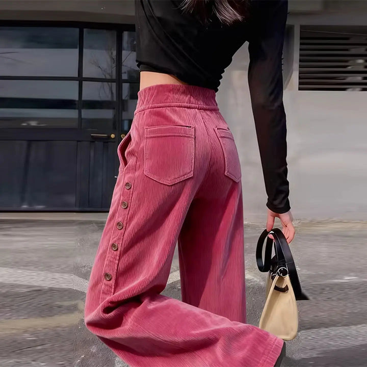 Briar Button Side Corduroy Pants