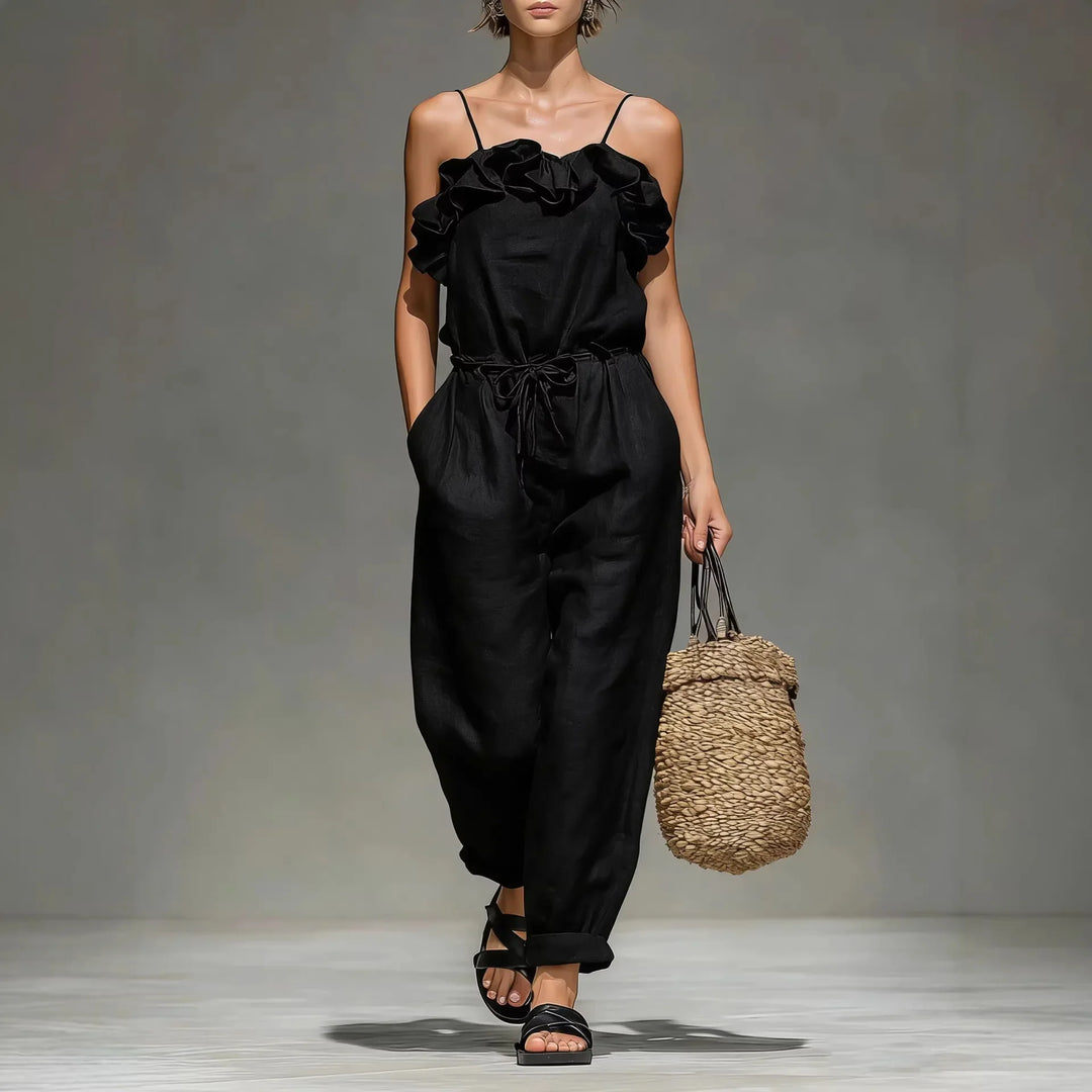 Leah Off Shoulder Wide Leg Jumpsuit