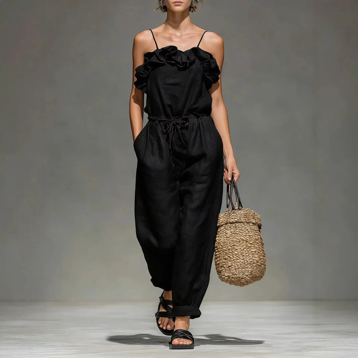 Leah Off Shoulder Wide Leg Jumpsuit