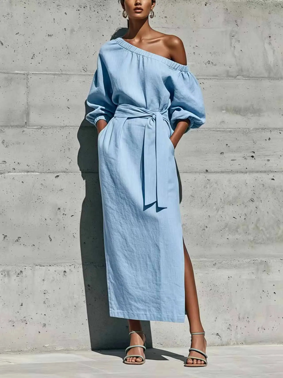 Monika Off Shoulder Maxi Dress