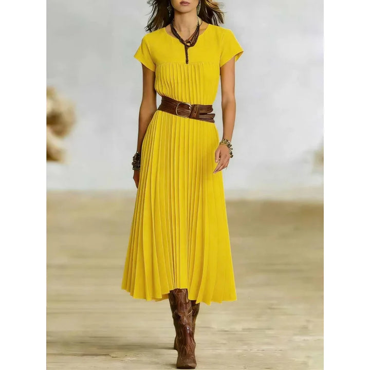 Tristana Elegant Pleated Maxi Dress