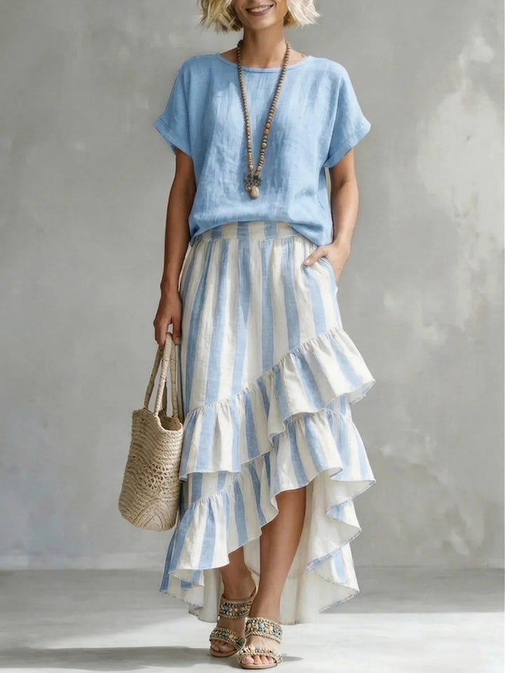 Jenniifer Tiered Maxi Skirt Set