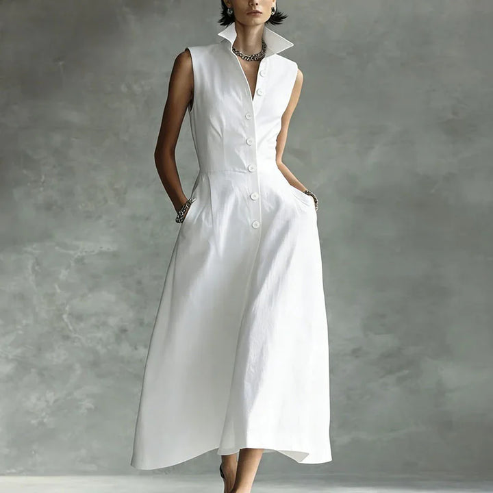 Renata Sophisticated Shirt Maxi Dress