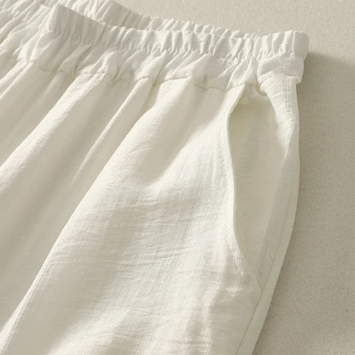 Marissa Embroidered Linen Trousers